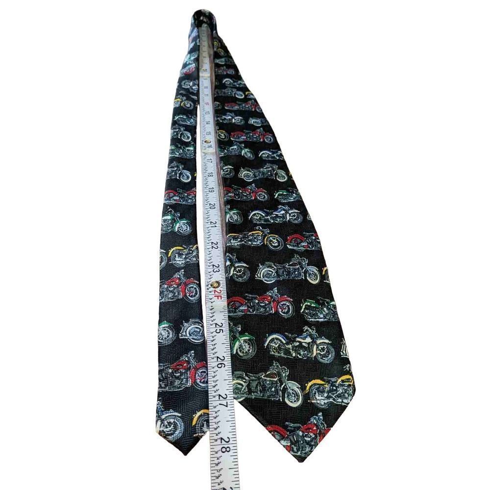 Vintage EUC Addiction Motorcycle 1980's Men's Tie, T26